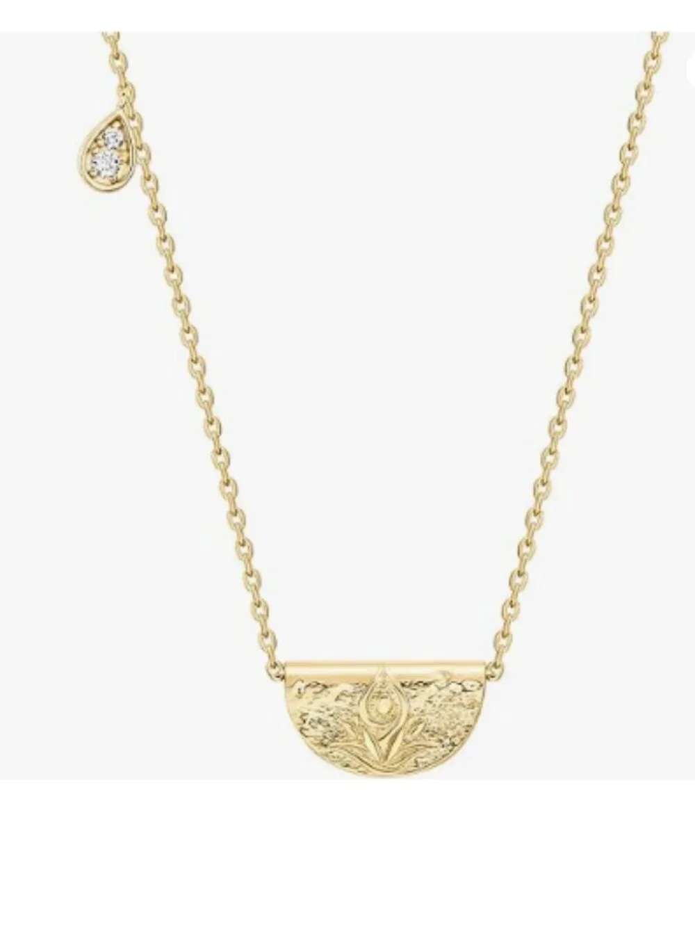 14K Gold Plated Engraved Coin Pendant Necklaces for Women | Byzantine Coin Penda